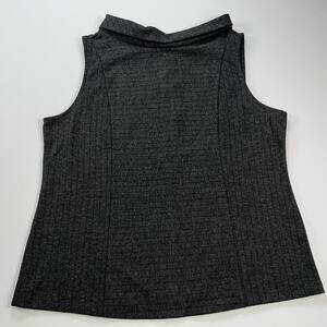 Banana Republic Factory Ponte Knit Sleeveless Rear Pointed Collar Top Size L